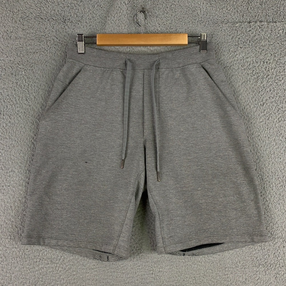 Lululemon City Sweat Shorts Mens Medium M Heather Gray 9.5" French Terry Workout